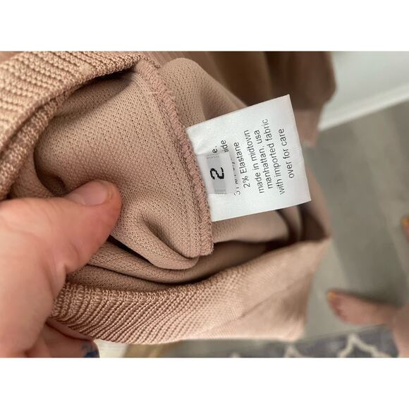 Rachel Comey Sisters Rib Knit Off Shoulder Dress Size 2 Cream - Picture 12 of 13